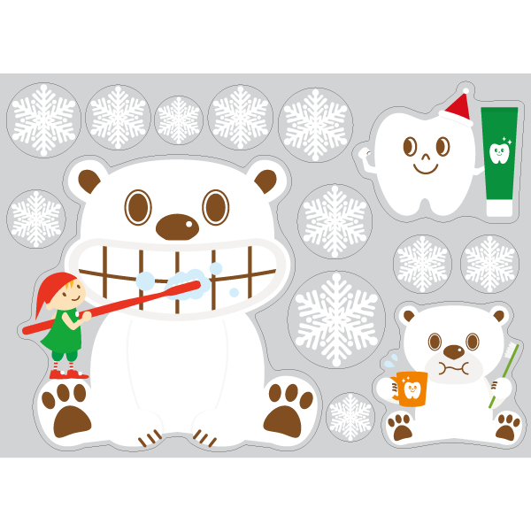 【PP】小人のハミガキ クリスマスリース ミニBの写真