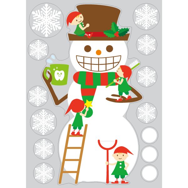 【PP】小人のハミガキ クリスマスリース ミニCの写真