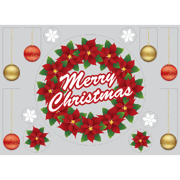 【PP】ポインセチアリース ミニの写真