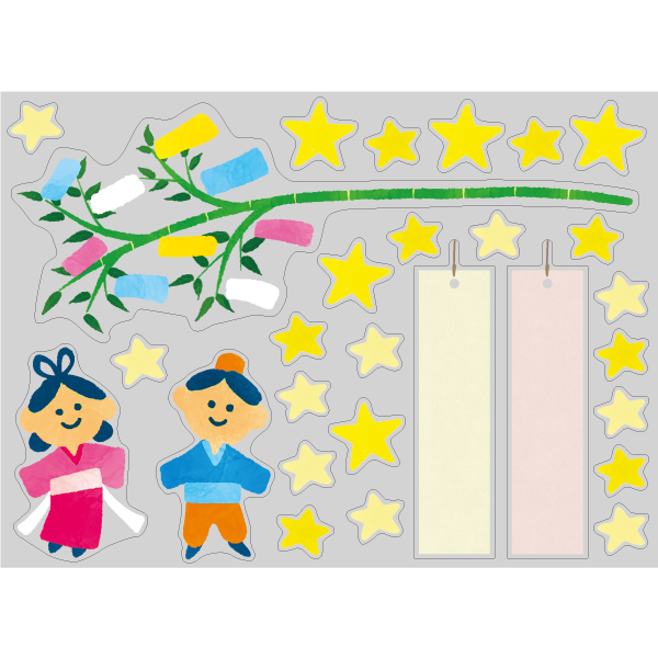 【PP】季節の水彩七夕 ミニの写真