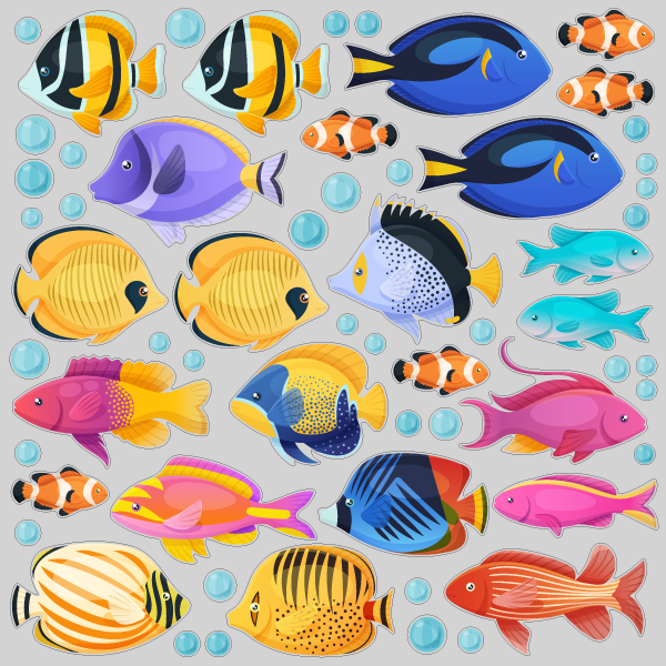 【VP】窓に泳ぐ熱帯魚C
