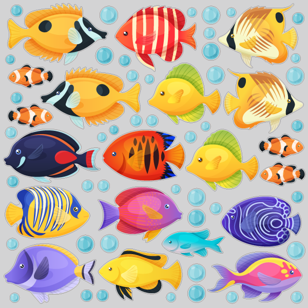 【VP】窓に泳ぐ熱帯魚E
