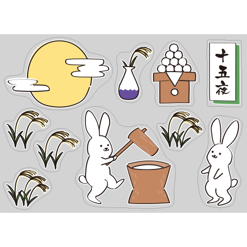 【PP】餅つきうさぎの写真