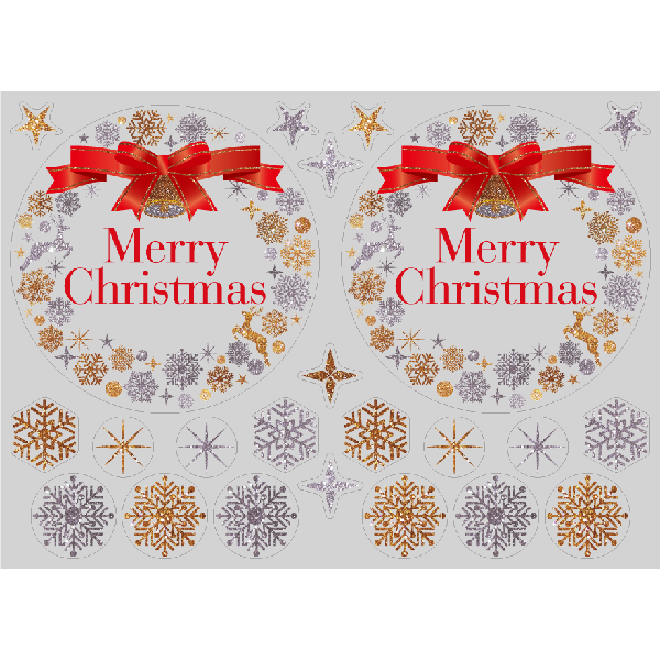 【PP】キラキラクリスマス リース ミニの写真