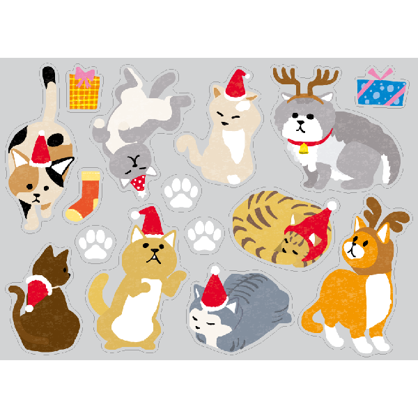 【PP】Christmas cats ミニの写真