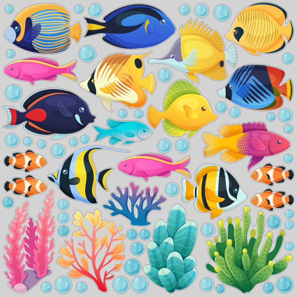 【VP】窓に泳ぐ熱帯魚A