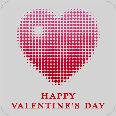 ドットハートバレンタインMサイズの写真