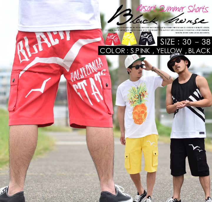 BLACK HORSE (ブラックホース) ハーフパンツ メンズ BHDT016 bhdt016