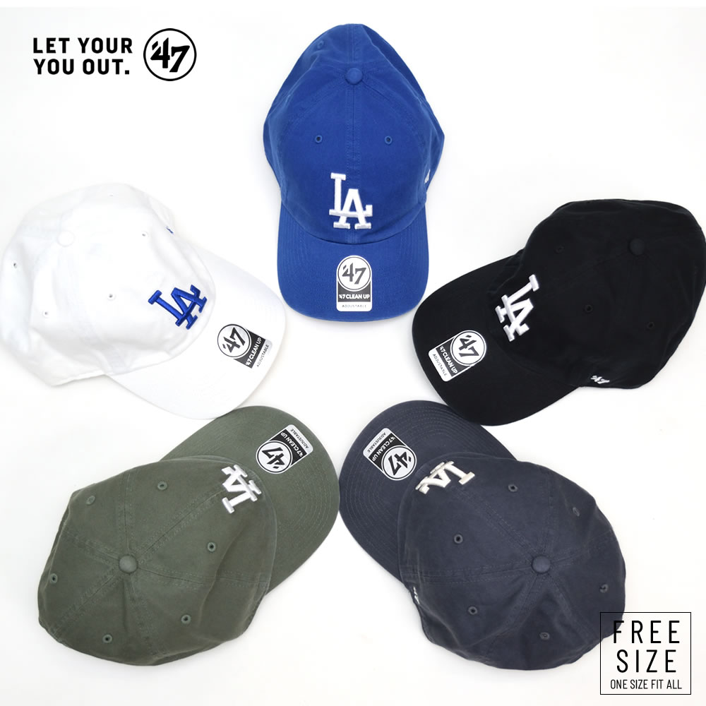 47Brand フォーティーセブンブランド キャップ 帽子 メンズ レディース クリーンナップ ロサンゼルス・ドジャース '47 CLEAN UP Los Angeles Dodgers RGW12GWS cleanup-la-dodgers