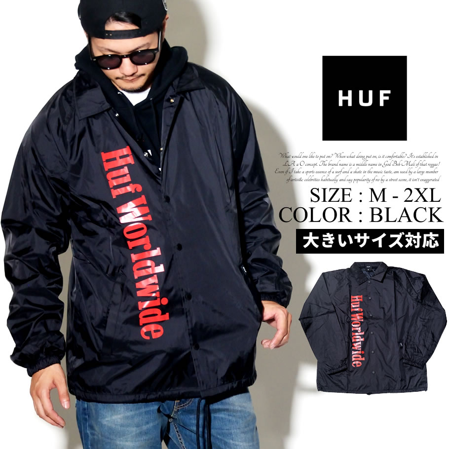 HUF ハフ コーチジャケット メンズ スケーター ストリート系 ファッション 服 通販 JK00085 FHJT008