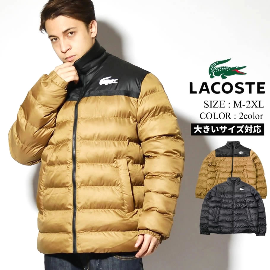 Lacoste SPORT ラコステ スポーツ 中綿ダウンジャケット メンズ アウター 軽量 撥水 USAモデル Two-Tone Water-Resistant Quilted Jacket