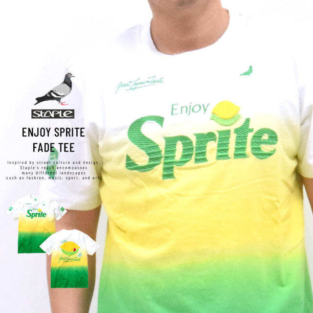 ステイプル スプライト Staple Sprite コラボ Tシャツ メンズ 半袖 エンジョイスプライトフェイドtシャツ 01c5819 ファッション メンズ カジュアル ストリート系 B系ファッション 通販