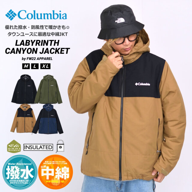 コロンビア 化繊中綿ダウンジャケット マウンテンパーカー メンズ アウター 撥水 Columbia ラビリンスキャニオンジャケット WE8771 22v1038