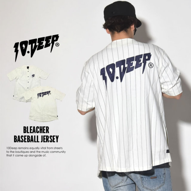 10DEEP テンディープ ベースボールシャツ BLEACHER BASEBALL JERSEY 71TD4227 7V1439
