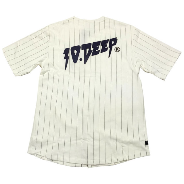 10DEEP テンディープ ベースボールシャツ BLEACHER BASEBALL JERSEY 71TD4227 7V1439