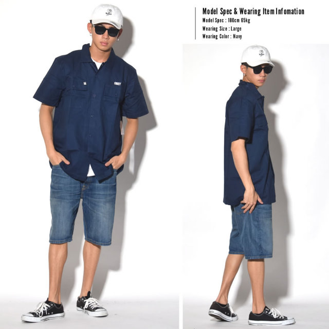 OBEY オベイ 半袖シャツ MISSION MILITARY WOVEN SS 18120133 7V3240