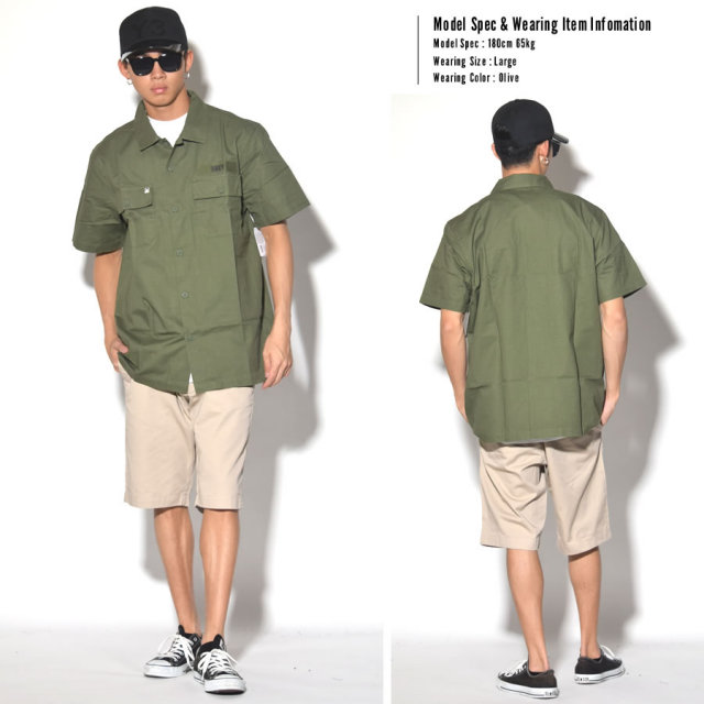 OBEY オベイ 半袖シャツ MISSION MILITARY WOVEN SS 18120133 7V3240