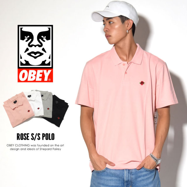 OBEY オベイ 半袖ポロシャツ ROSE S/S POLO 131090029 7V3244