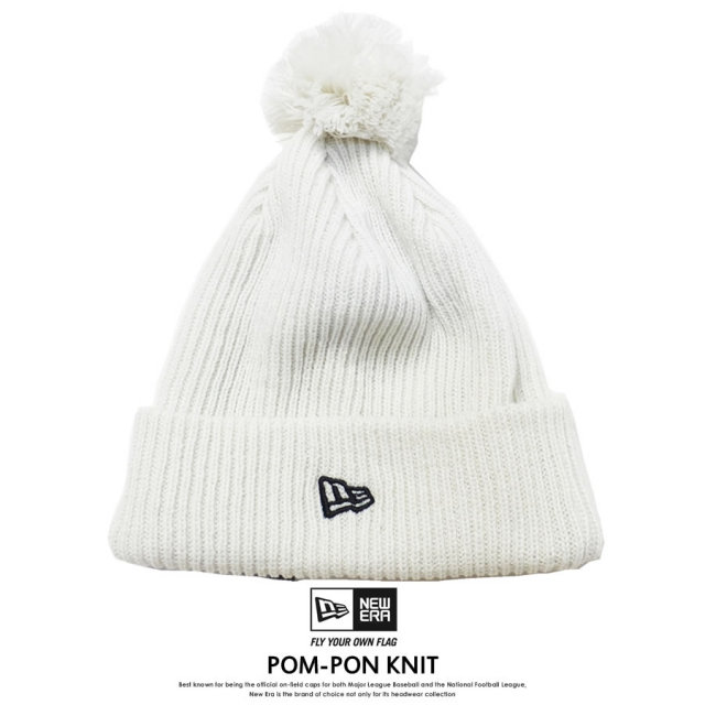 NEW ERA ニューエラ ニットキャップ POM-PON KNIT RIB アイボリー 11474316 7V5282