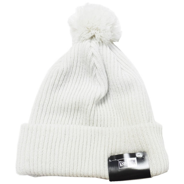 NEW ERA ニューエラ ニットキャップ POM-PON KNIT RIB アイボリー 11474316 7V5282