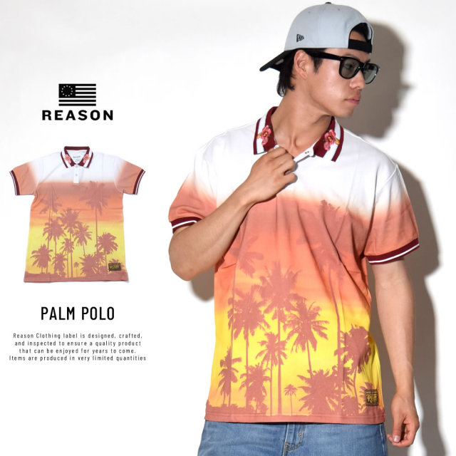 REASON リーズン ポロシャツ PALM POLO (Q8-108)