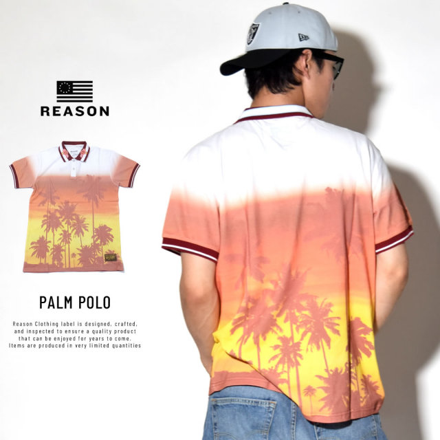 REASON リーズン ポロシャツ PALM POLO (Q8-108)