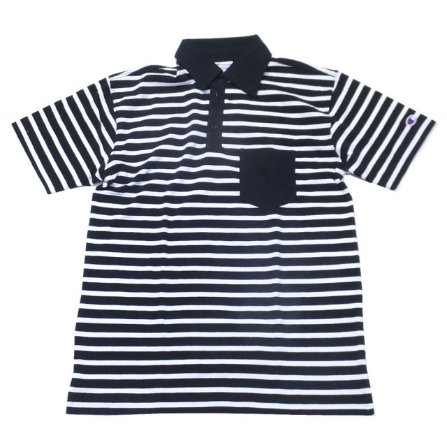 CHAMPION チャンピオン ポロシャツ BASIC BORDER JERSEY POLO SHIRT (C3-M356)