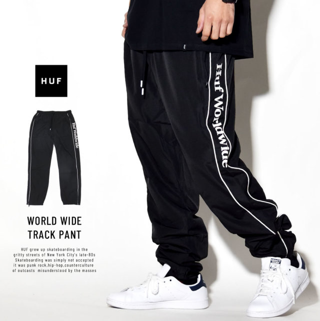 HUF ハフ トラックパンツ WORLD WIDE TRACK PANT PT00067