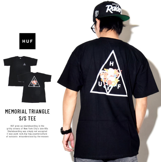 HUF ハフ 半袖Tシャツ MEMORIAL TRIANGLE S/S TEE TS00389