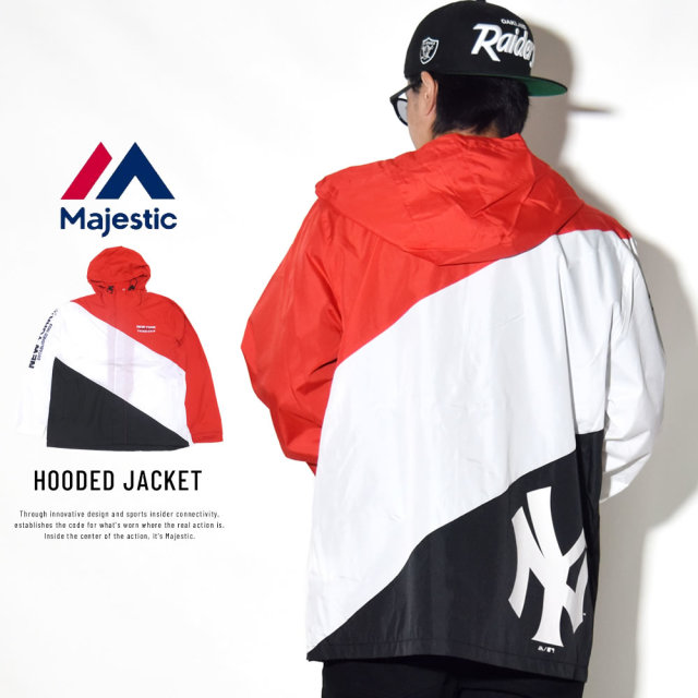 MAJESTIC マジェスティック ウィンドブレーカー HOODED JACKET MM23-NY-8F06