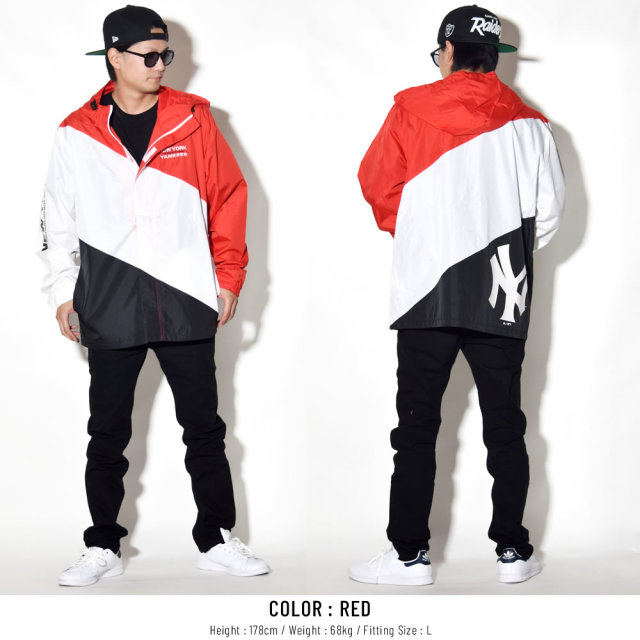 MAJESTIC マジェスティック ウィンドブレーカー HOODED JACKET MM23-NY-8F06