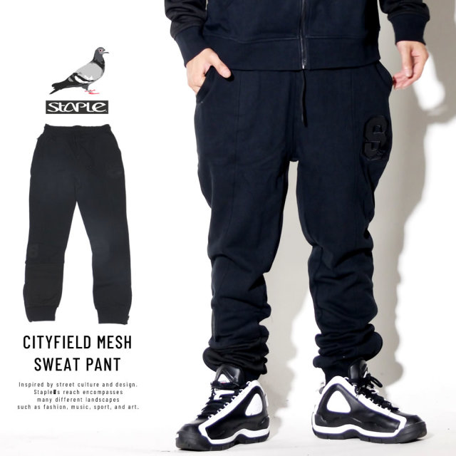 STAPLE ステイプル スウェットパンツ CITYFIELD MESH SWEAT PANT 1809B4966