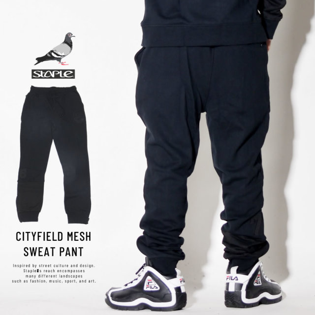 STAPLE ステイプル スウェットパンツ CITYFIELD MESH SWEAT PANT 1809B4966