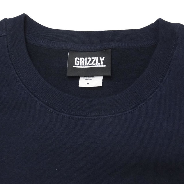 Grizzly Griptape トレーナー OG BEAR EMBROIDERED CREWNECK GMA1706P04