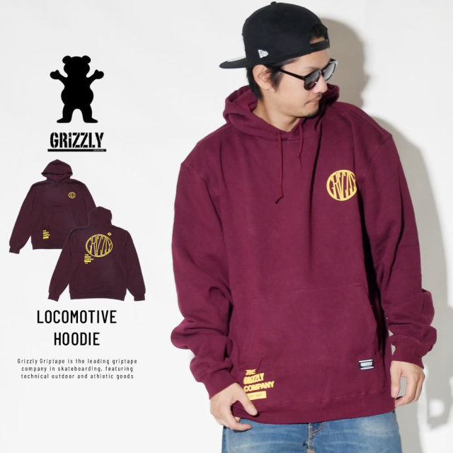 Grizzly Griptape プルオーバーパーカー LOCOMOTIVE HOODIE GMC1808P17