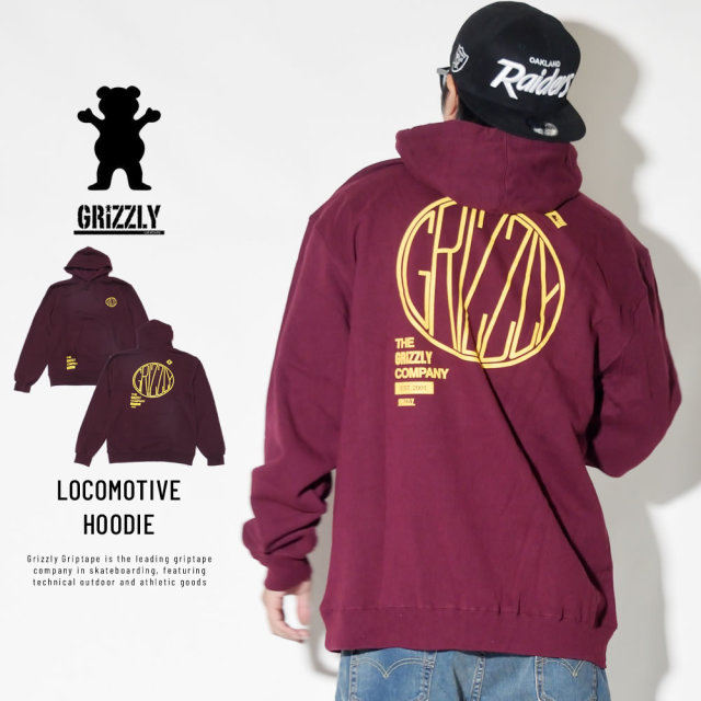 Grizzly Griptape プルオーバーパーカー LOCOMOTIVE HOODIE GMC1808P17