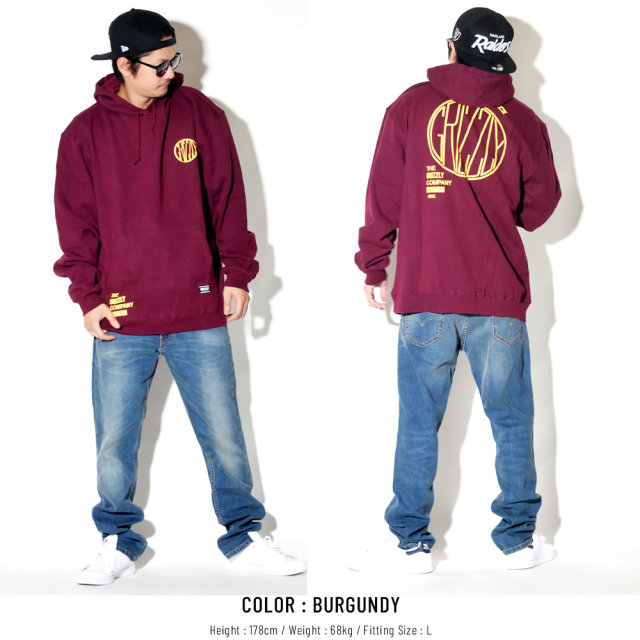 Grizzly Griptape プルオーバーパーカー LOCOMOTIVE HOODIE GMC1808P17