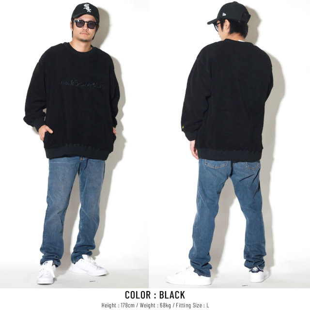 Mark Gonzales マークゴンザレス ボアフリースクルーネック 2G7-9323