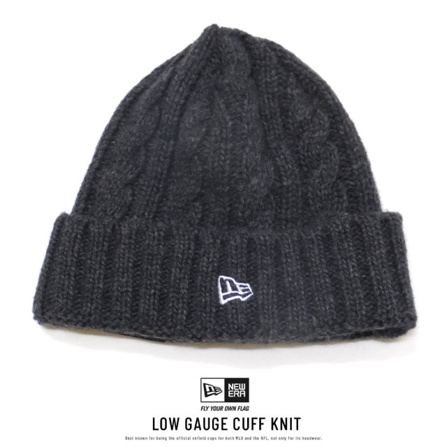 NEW ERA ニューエラ ニットキャップ ローゲージカフニット ウールブレンド チャコール 11474405 NEW ERA ニューエラ ニットキャップ ローゲージカフニット ウールブレンド チャコール 11474405