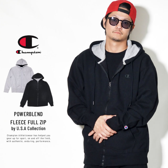CHAMPION チャンピオン ジップパーカー POWERBLEND FLEECE FULL ZIP S0891