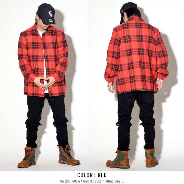 10DEEP テンディープ コーチジャケット FLANNEL COACHES JACKET 183TD0202