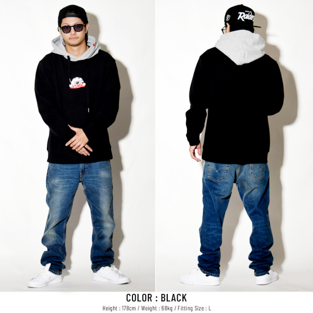 MISHKA ミシカ プルオーバーパーカー PEEPING KEEP WATCH HOODIE MAW180464