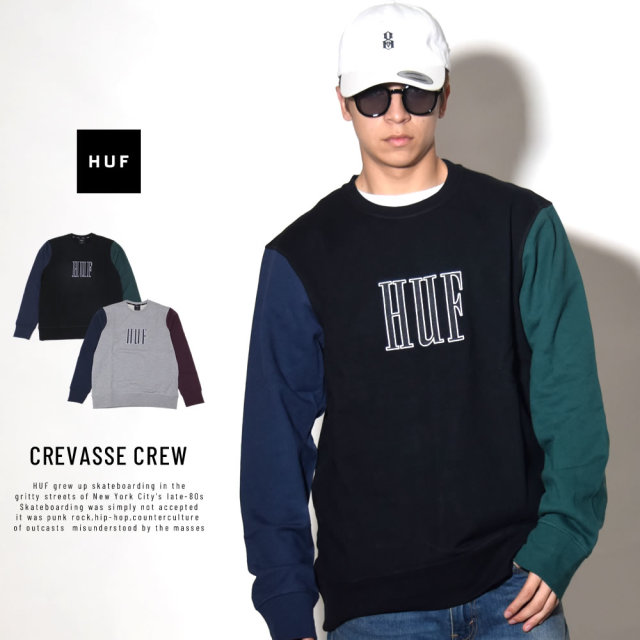 HUF ハフ トレーナー CREVASSE CREW FL00068