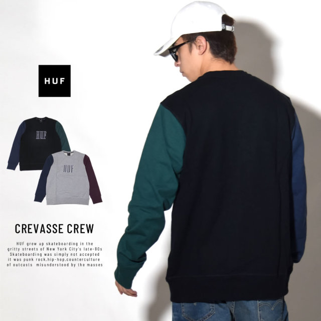 HUF ハフ トレーナー CREVASSE CREW FL00068