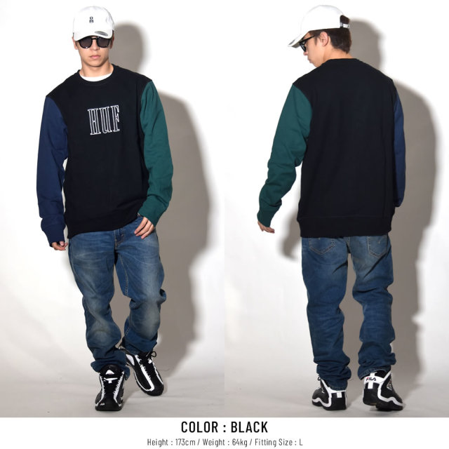 HUF ハフ トレーナー CREVASSE CREW FL00068