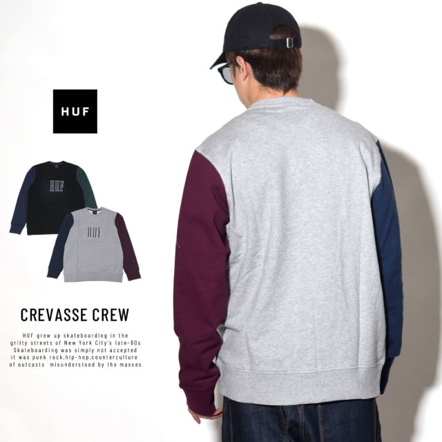 HUF ハフ トレーナー CREVASSE CREW FL00068