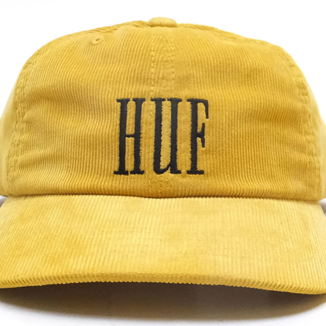 HUF ハフ カーブバイザーキャップ MARKA COURDUROY CURVED VISOR 6 PANEL HT00290