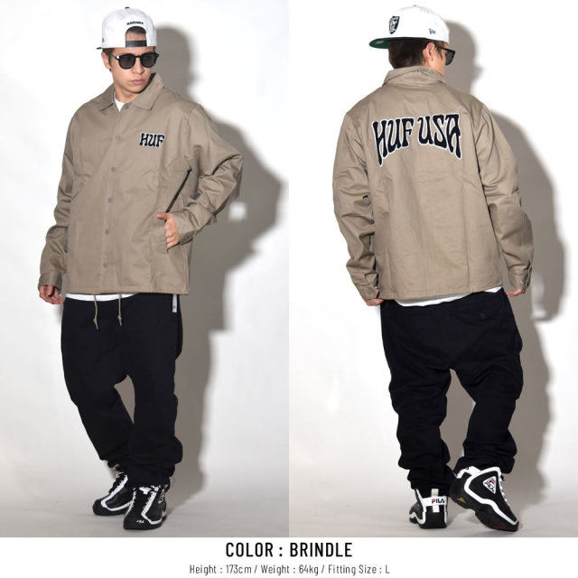 HUF ハフ コーチジャケット DROP OUT COACHES JACKET JK00110