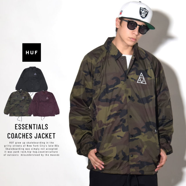 HUF ハフ コーチジャケット ESSENTIALS COACHES JACKET JK00116