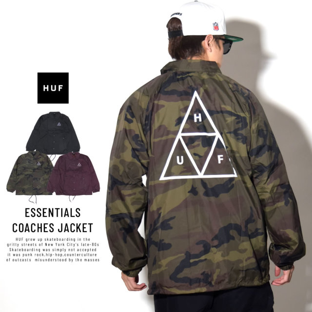 HUF ハフ コーチジャケット ESSENTIALS COACHES JACKET JK00116